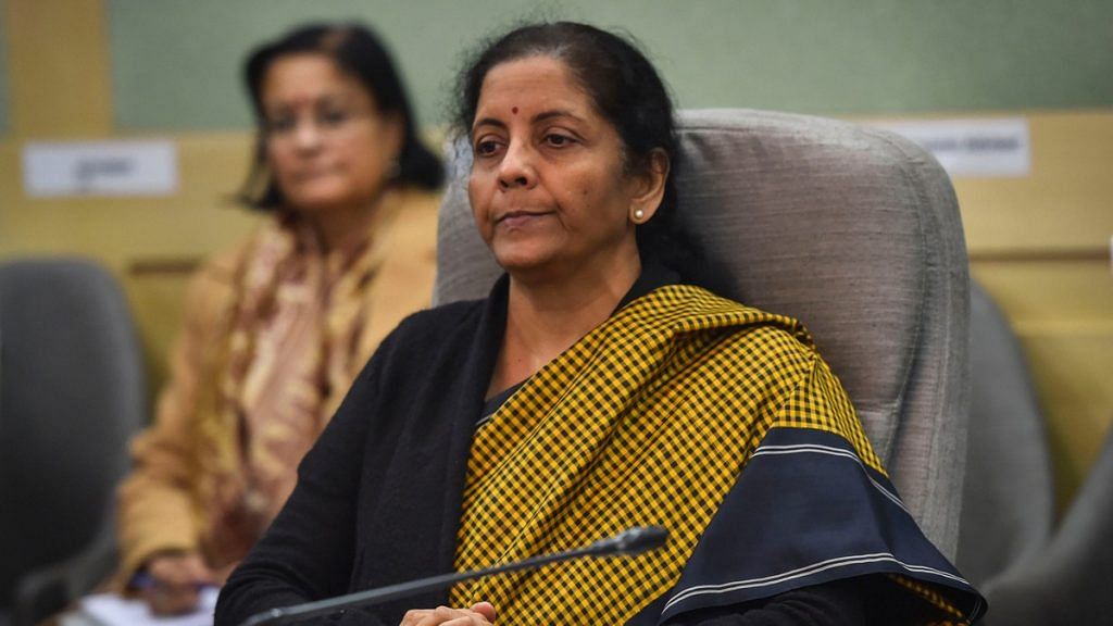Union Finance Minister Nirmala Sitharaman chairs a pre-budget meeting with industrialists, at Finance Ministry in New Delhi, Thursday, Dec. 19, 2019. | PTI