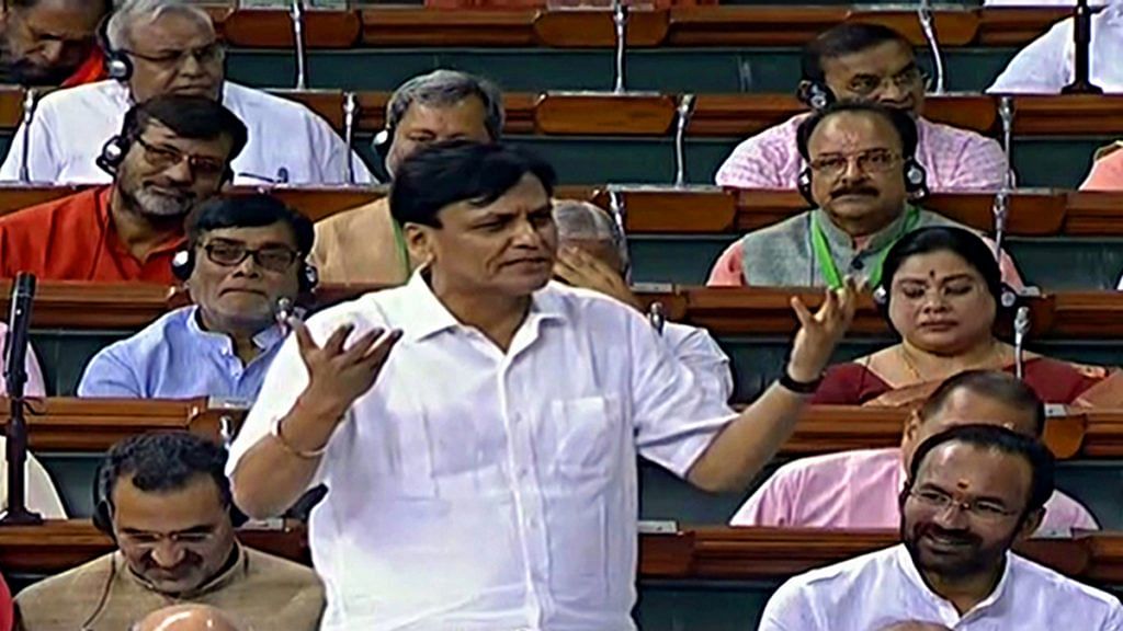 Minister of State for Home Affairs Nityanand Rai speaks in Lok Sabha during the Budget Session in New Delhi. | ANI