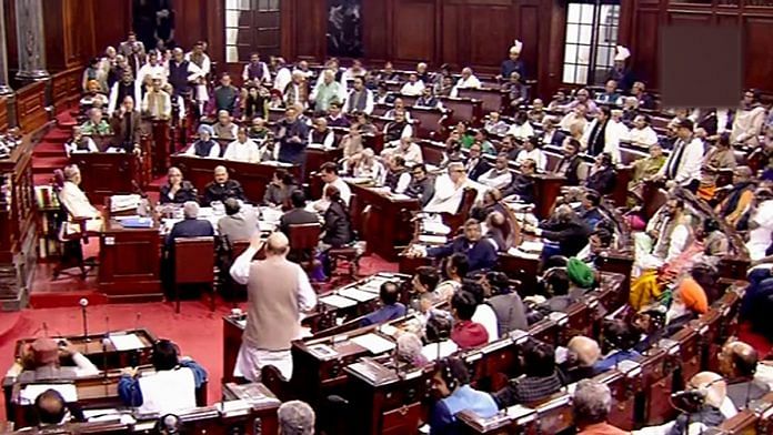 Union Home Minister Amit Shah during the debate on Citizenship (Amendment) Bill in the Rajya Sabha | PTI