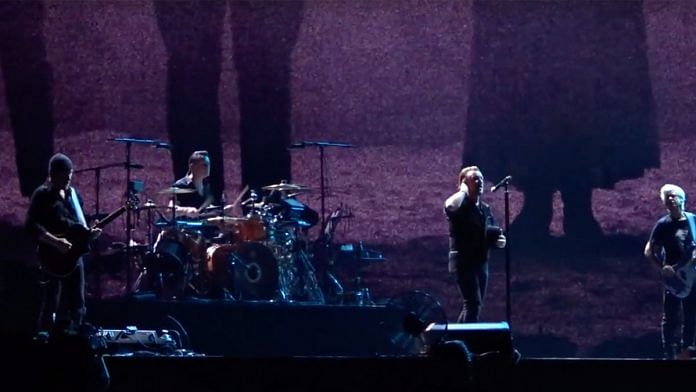 U2 performs in Mumbai