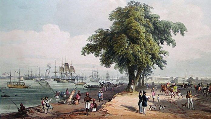 'Views of the Calcutta Port' by Charles D'Oyly, 1848| Wikimedia Commons
