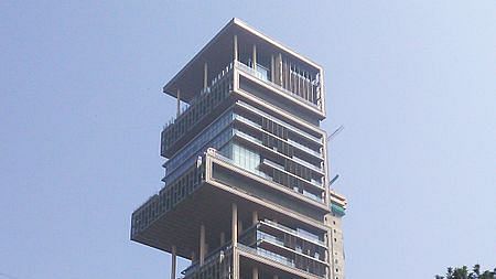 A view of the Antilia in Mumbai