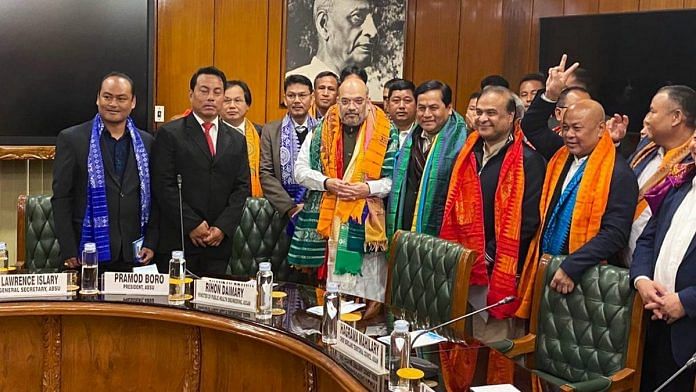 File photo of the signing of the Bodo Peace Accord in January | Twitter