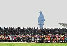 File image of PM Narendra Modi with IAS probationary officers at the Statue of Unity | Photo: ANI