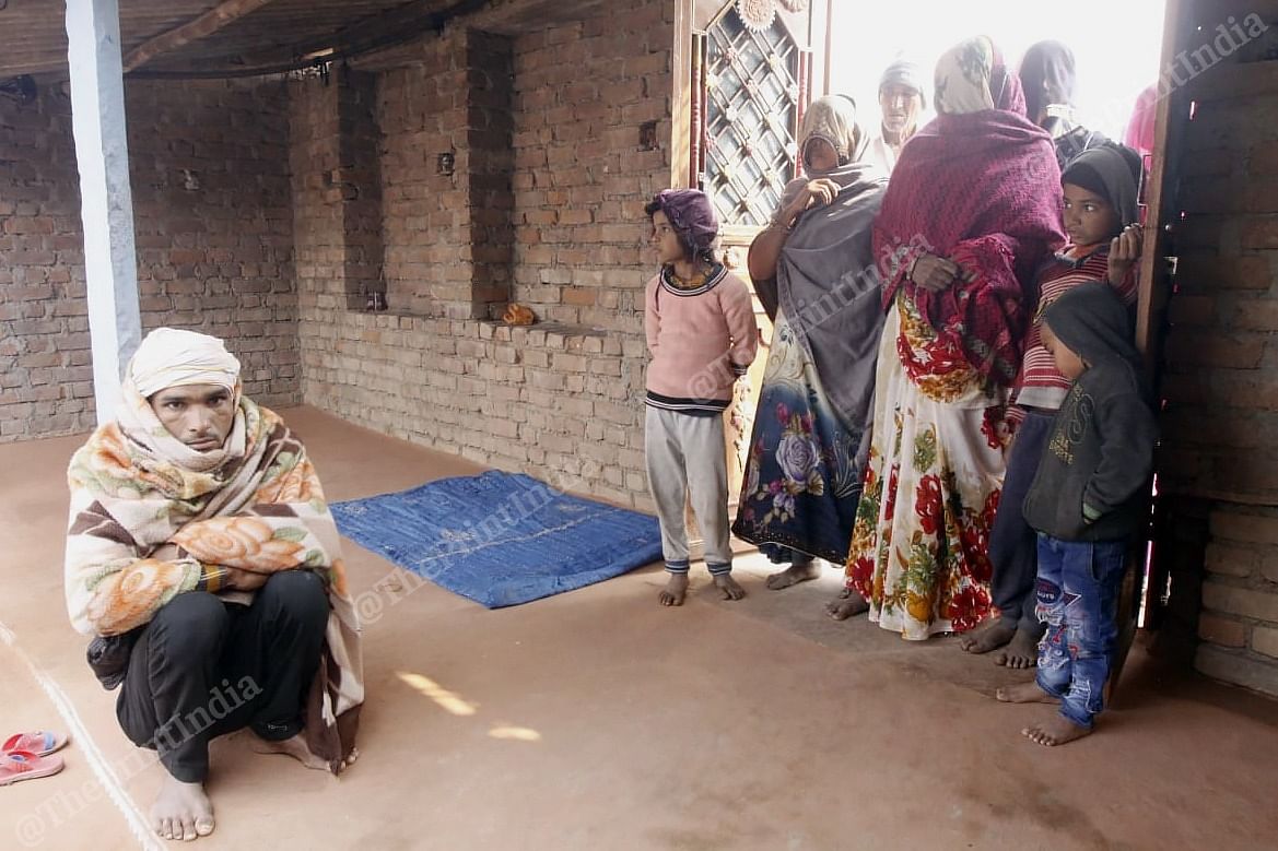 Joginder's father Nand Kishore at the family's home in Rajasthan's Bundi district