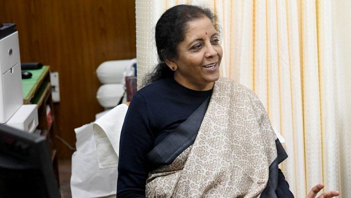 Finance Minister Nirmala Sitharaman will present the Union Budget for 2020-21 on 1 February | Photo: ANI