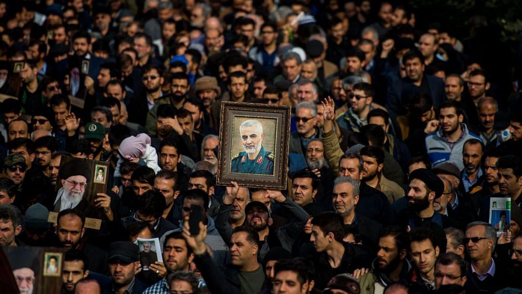 Iranians protest against Qassem Soleimani's killing