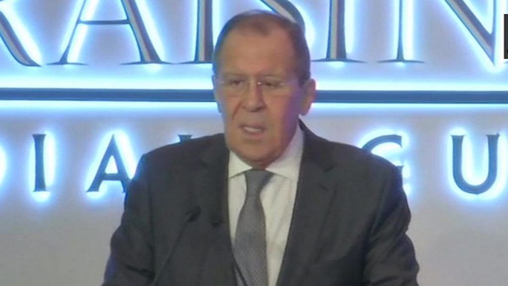 Russia’s Foreign Minister Sergey Lavrov at the Raisina Dialogue 2020