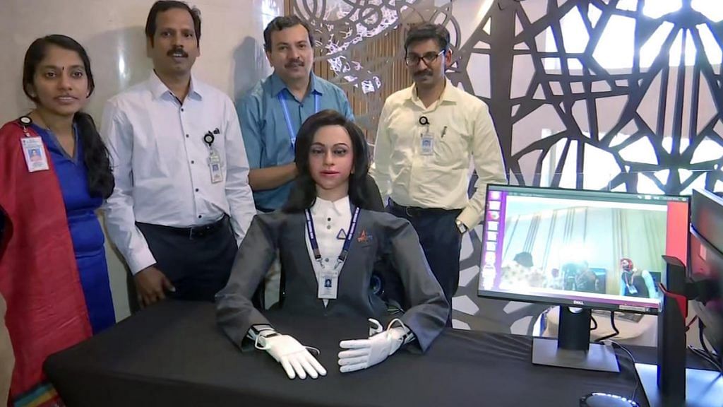 ISRO's half humanoid 'Vyommitra' which is to be placed in the first unmanned mission under Gaganyaan