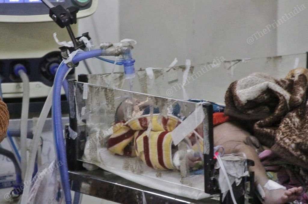 A child admitted at Kota's JK Lon Mother and Child Hospital