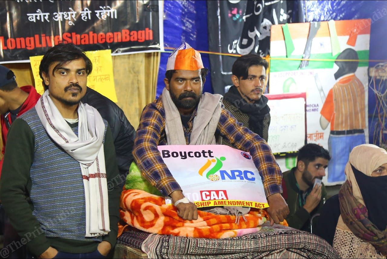 Zainul Aabdeen has been sitting on a hunger strike for 32 days protesting against CAA at Shaheen Bagh