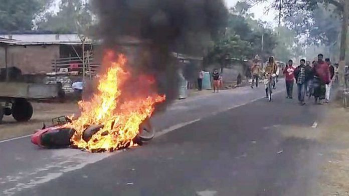Two people died Wednesday during a clash that occurred at an anti-CAA protest in Murshidabad