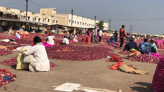 A file photo of the mandi in Mandsaur. The EC Act was enacted in 1955 to check black marketing, prevent and punish offenders caught hoarding and ensuring equitable distribution of essential commodities. | Photo: Ruhi Tewari/ThePrint