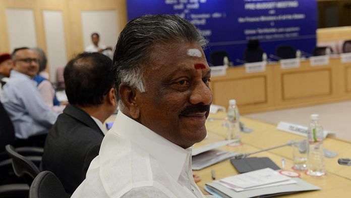 Tamil Nadu Deputy Chief Minister and Finance Minister O.Panneerselvam. | ANI