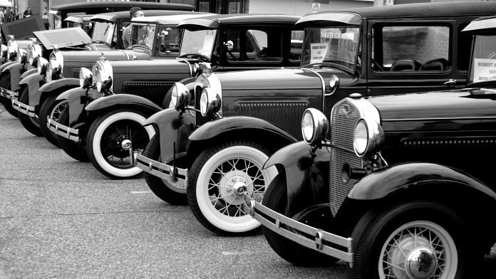 Representational image of vintage cars