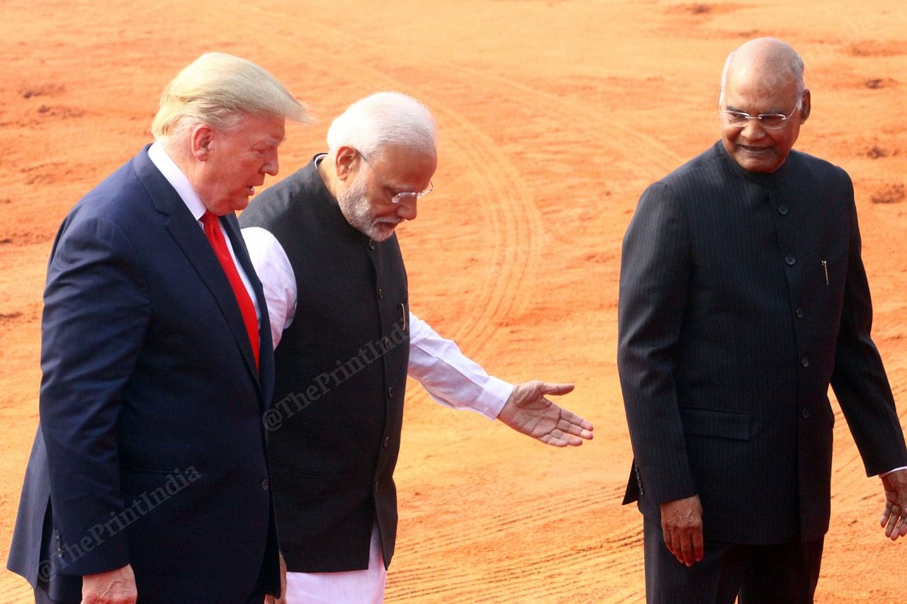 PM Modi and President Ram Nath Kovind welcomes POTUS to the presidential residence | Praveen Jain | ThePrint 