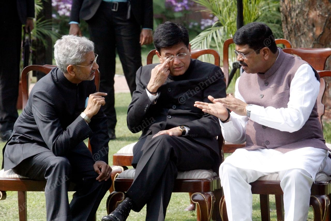 External Affairs Minister S. Jaishankar, Commerce Minister Piyush Goyal and Minister of Petroleum and Natural Gas Dharmendra Pradhan were part of the delegation present where extensive talks covering the entire spectrum of bilateral ties were held | Praveen Jain | ThePrint