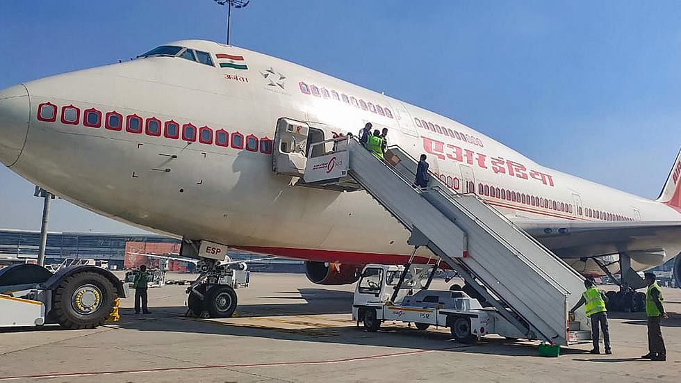 Air India plane departs for China to bring Indians