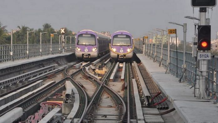Kolkata Metro's East-West corridor was partially inaugurated on 13 February | Photo: Ashok Nath Dey | ThePrint Kolkata Metro's East-West corridor was partially inaugurated on 13 February | Photo: Ashok Nath Dey | ThePrint