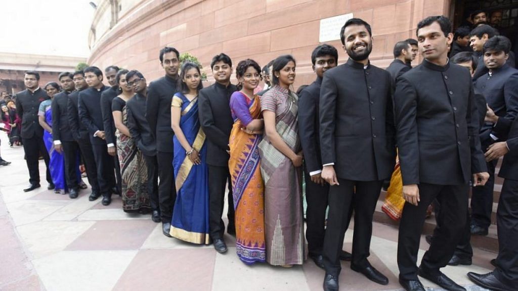 IAS officers outside the Parliament (representational image)
