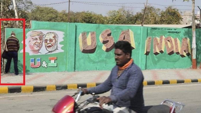 The viral photo of the man peeing on a wall has been taken from a 2012 video from New Delhi