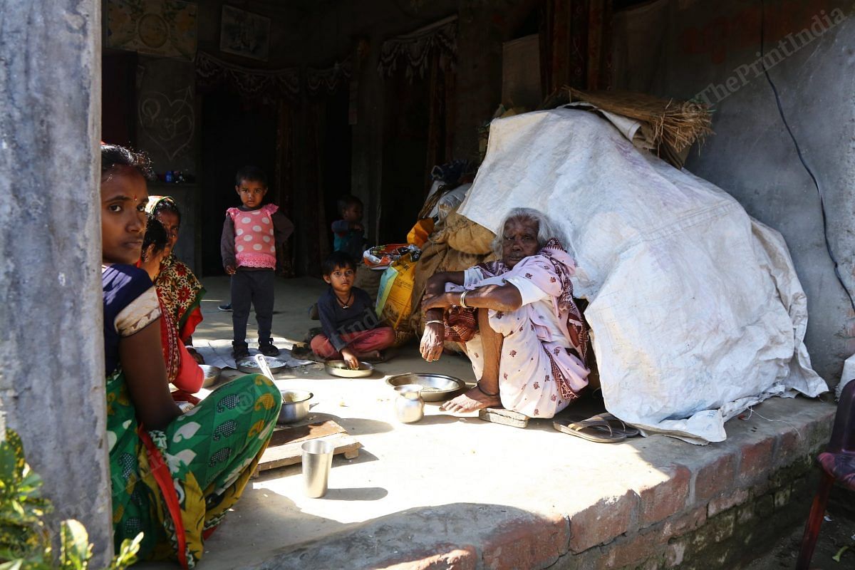 The Gabiya family that invited me for a meal of fish and rice under the winter sun. | Manisha Mondal | ThePrint
