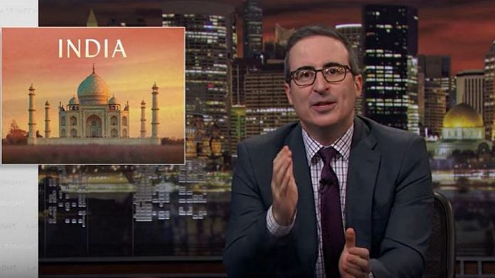 Screengrab from John Oliver's Last Week Tonight show on Modi | HBO | YoutTube