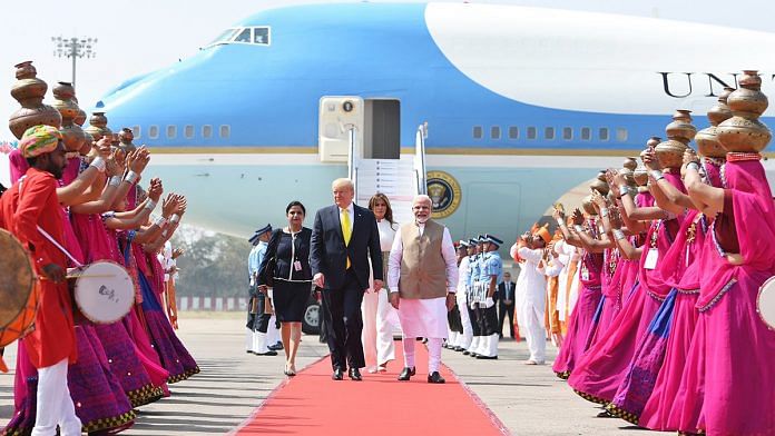 Prime Minister Narendra Modi with US President Donald Trump and First Lady Melania Trump | @narendramodi | Twitter
