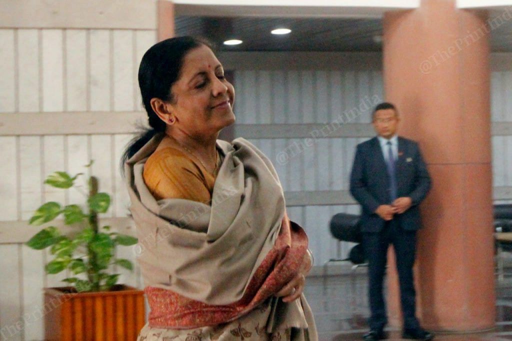 Finance minister Nirmala Sitharaman