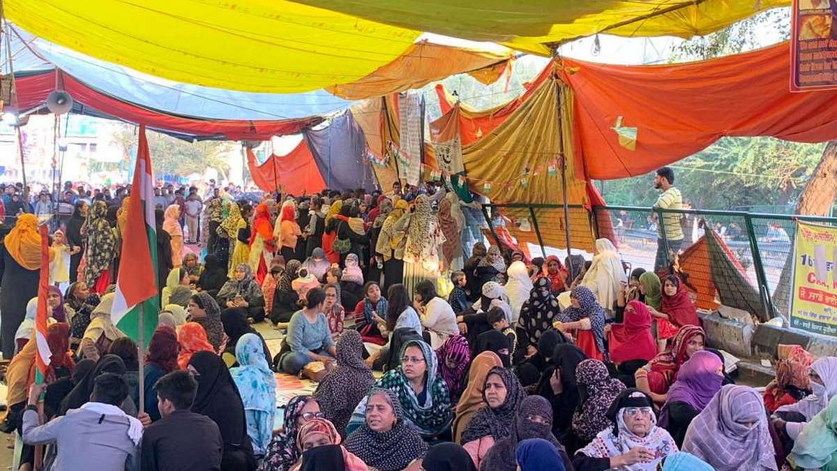 Women at the Shaheen Bagh protest site that has seen a 24x7 protest go on since mid-December 2019 | Sanya Dhingra | ThePrint