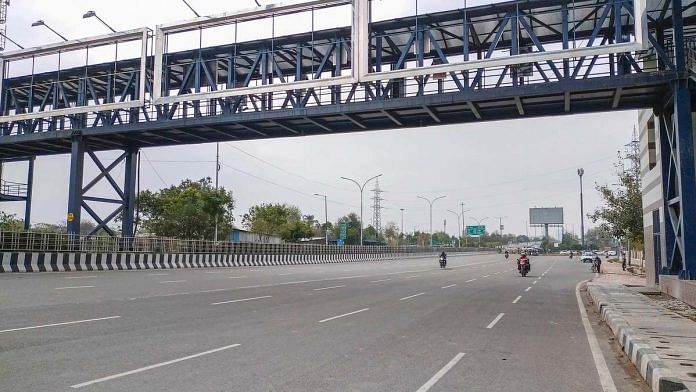 A view of the Noida-Delhi road, in Noida,| File: PTI |