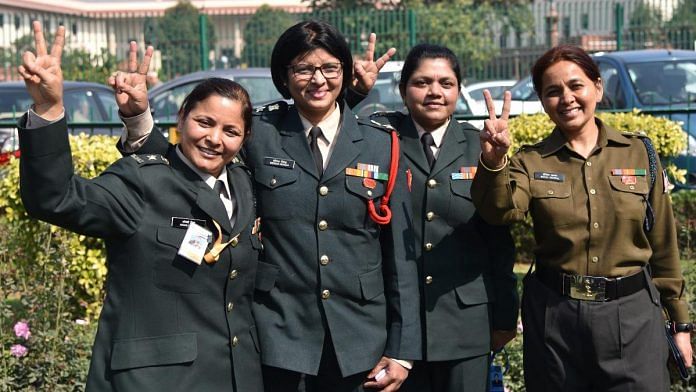 Representational image of women army officers outside the Supreme Court in New Delhi | Suraj Singh Bisht | ThePrint