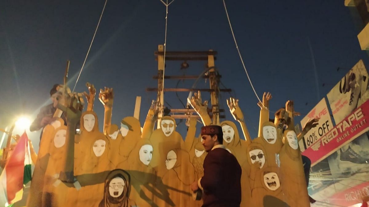 Shaheen Bagh Women of resistance art installation at Shaheen Bagh | By special arrangement