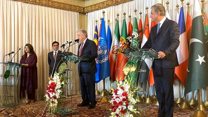 UN Sceretary-General António Guterres interacting with the press in Islamabad | @antonioguterres | Twitter