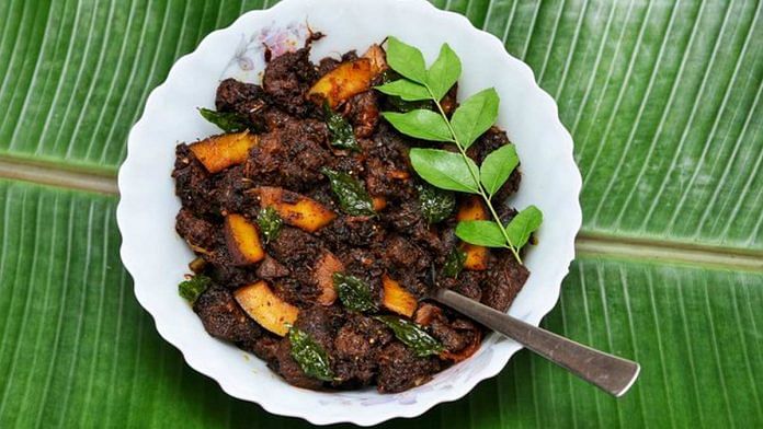 An image of beef fry, a Kerala delicacy