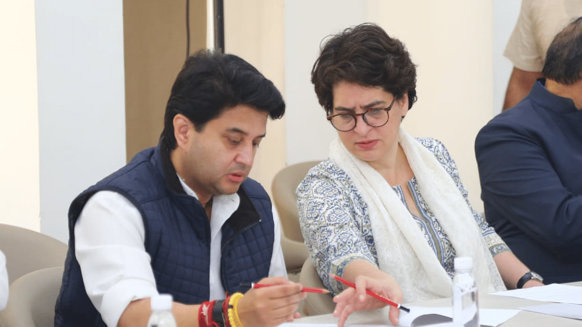 priyanka gandhi scindia Priyanka Gandhi at press conference over remark by Kapil Mishra | Suraj Singh Bisht | ThePrint