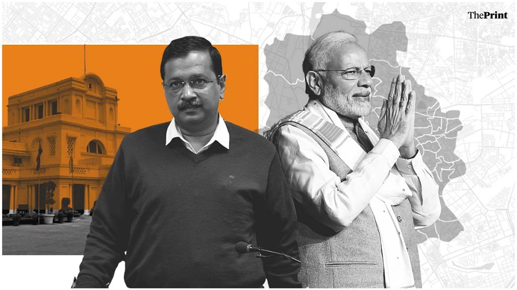 Delhi Chief Minister-elect Arvind Kejriwal and PM Narendra Modi