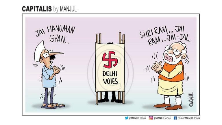 Modi, Kejriwal’s last-minute hymns for Delhi elections and ‘chicken biryani’ for EC