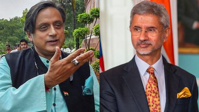 Congress MP Shashi Tharoor (left) and External Affairs Minister S. Jaishankar are set to speak at the CPR Dialogues in New Delhi | Photo: ThePrint/Wikipedia