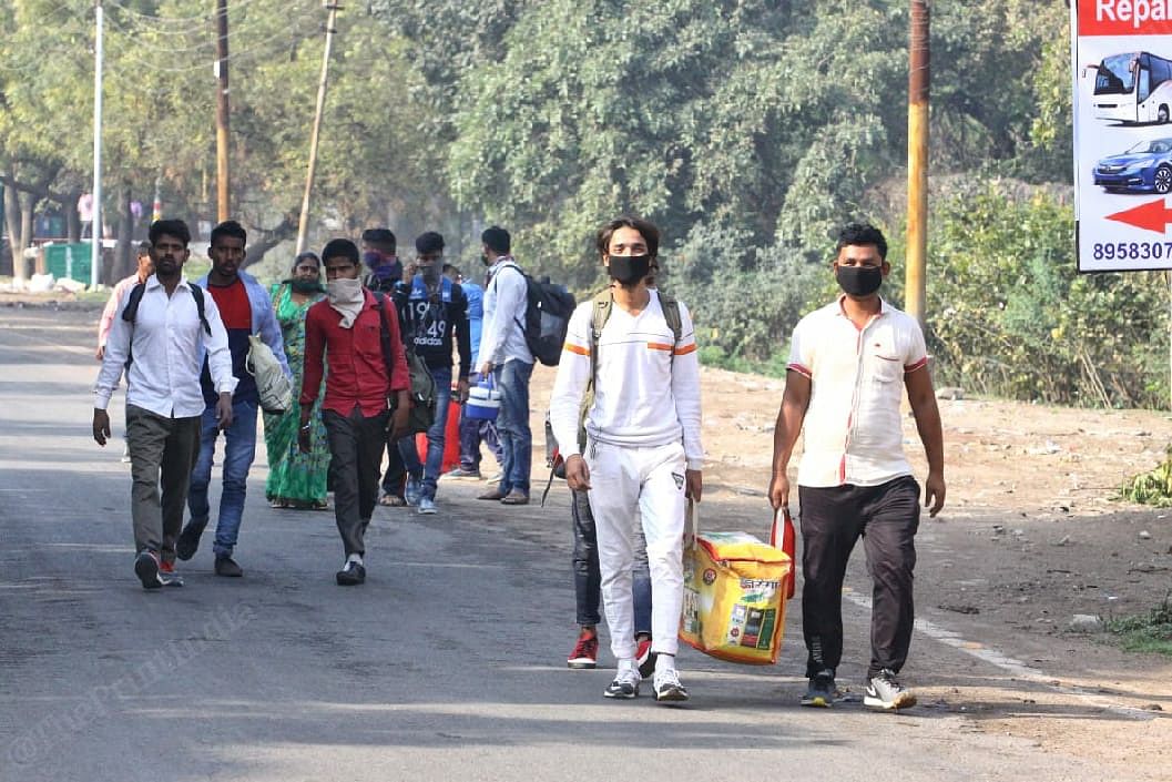 People in wear masks in Agra | Photo: Praveen Jain | ThePrint