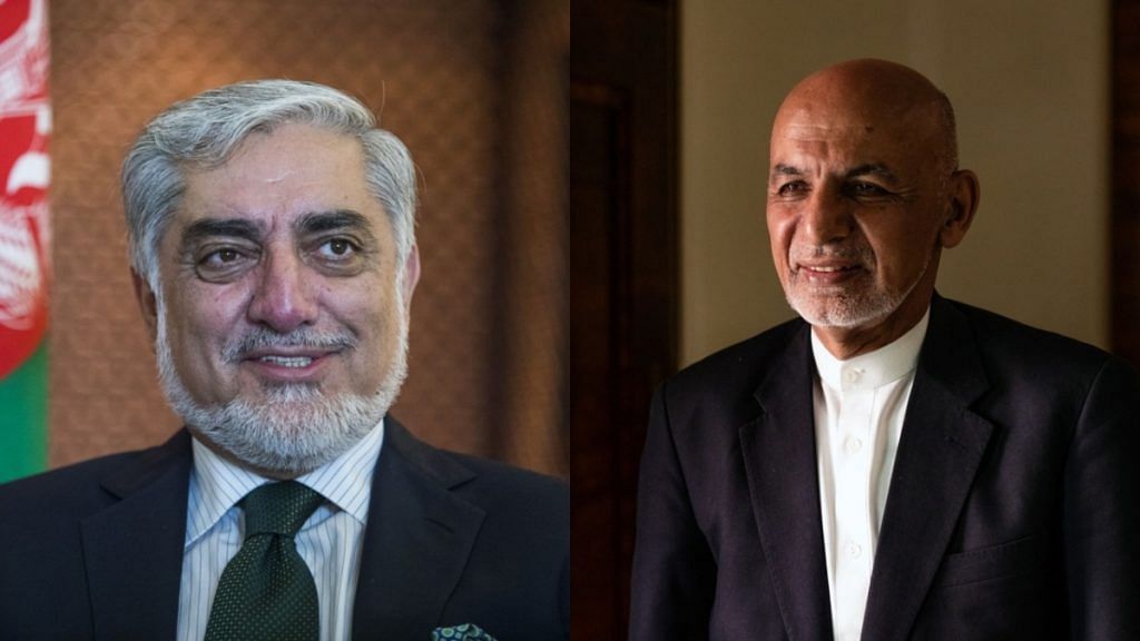 Abdullah Abudullah (L) and Ashraf Ghani (R) | Bloomberg