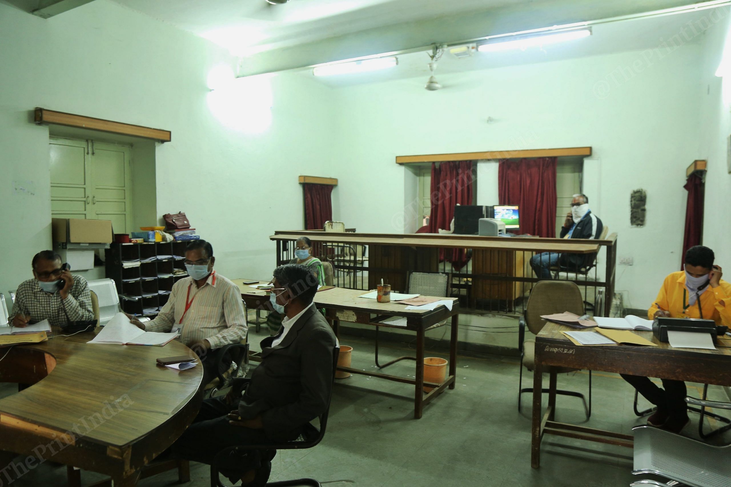 The control room at the district magistrate office | Photo: Manisha Mondal | ThePrint 