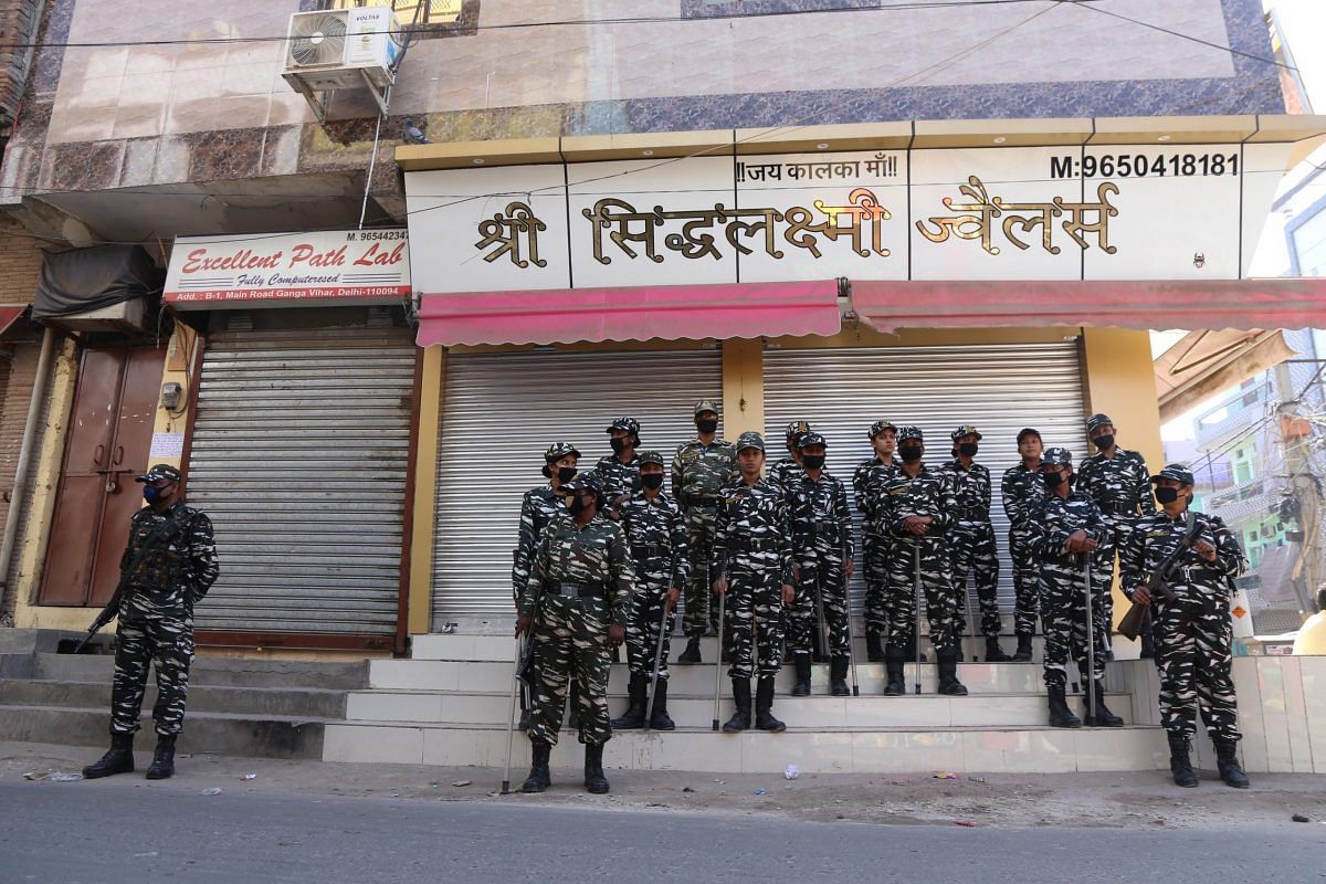 CRPF stationed at Gokulpuri | Photo: Manisha Mondal | ThePrint