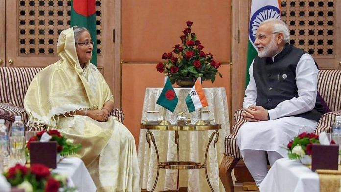 File image of Indian PM Narendra Modi and Bangladesh PM Sheikh Hasina | Photo: PIB