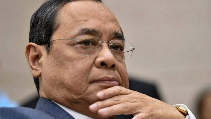 File image of former Chief Justice of India Ranjan Gogoi | Photo: PTI