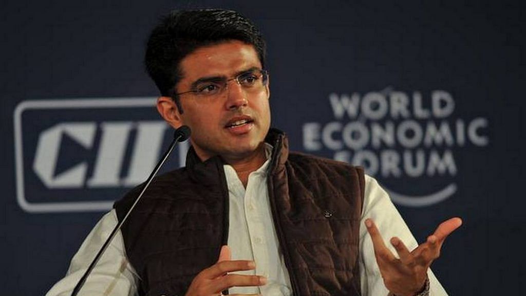 File image of Rajasthan Deputy Chief Minister Sachin Pilot | Photo: Facebook