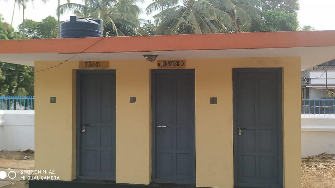 The toilets after the sign for Brahmins was removed | By special arrangement 