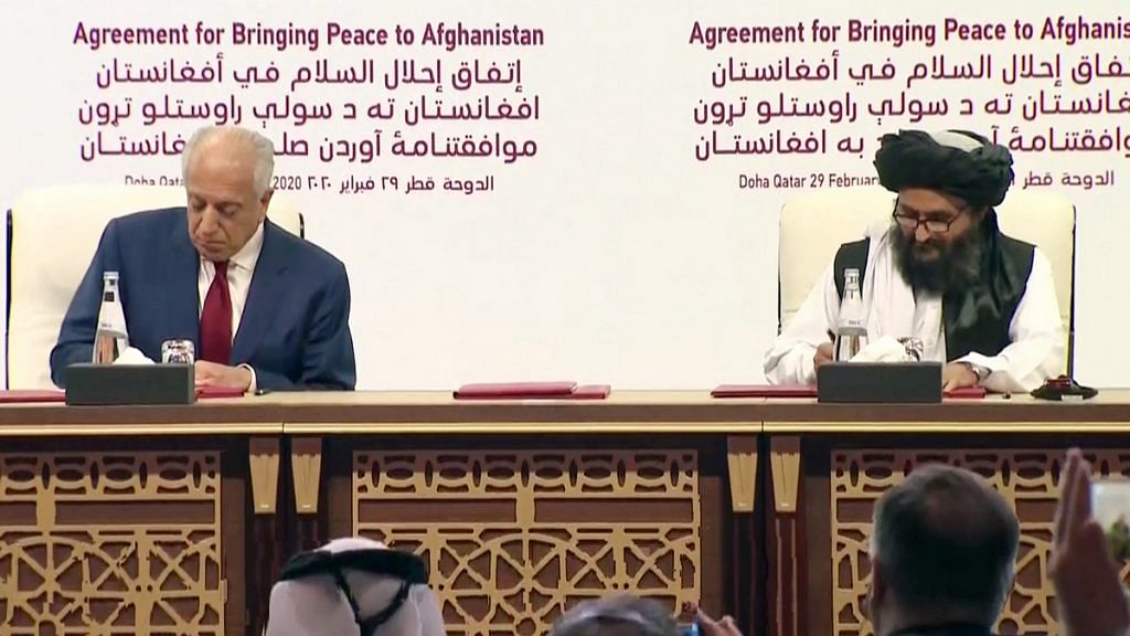 Afghan peace deal being signed in Doha