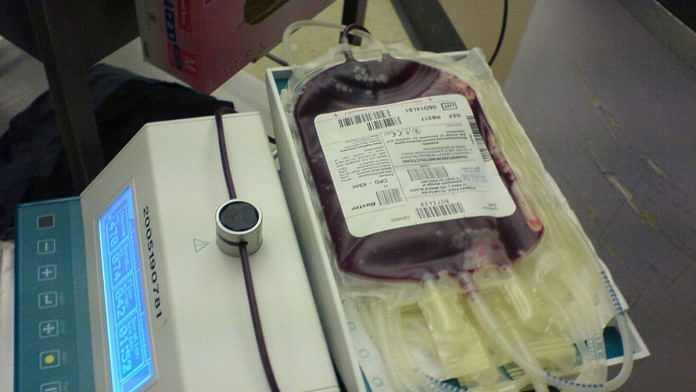 File photo of donated blood | Commons
