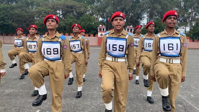 Women recruits at the Corps of Military Police Centre and School in Bengaluru